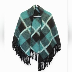 Vintage Hudson Bay Wool Triangle Scarf